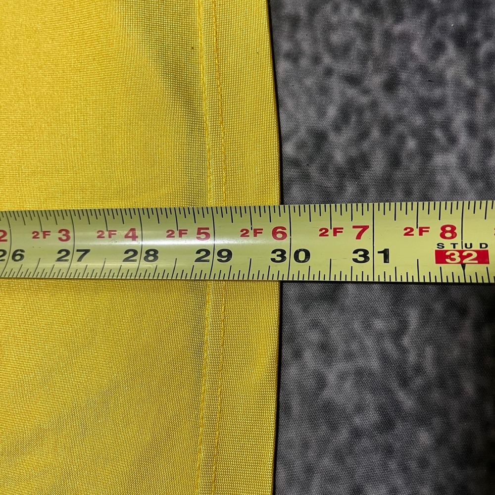 Tommy‎ Hilfiger Athletics Polo Shirt Mens XL Yellow Embroidered Vintage 90s Y2K - Picture 9 of 9